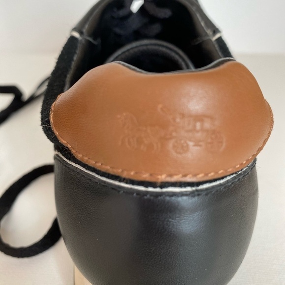 Coach Rebecca Varsity Black/Saddle Tan Sneakers - Picture 5 of 14